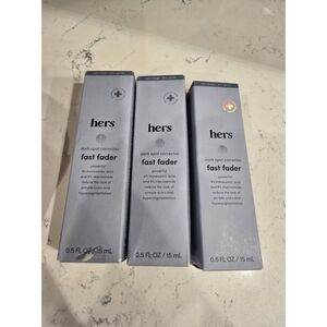 3 Pack hers Dark Spot Corrector - Fast Fader  0.5 FL OZ / 15 mL  Ea - New!